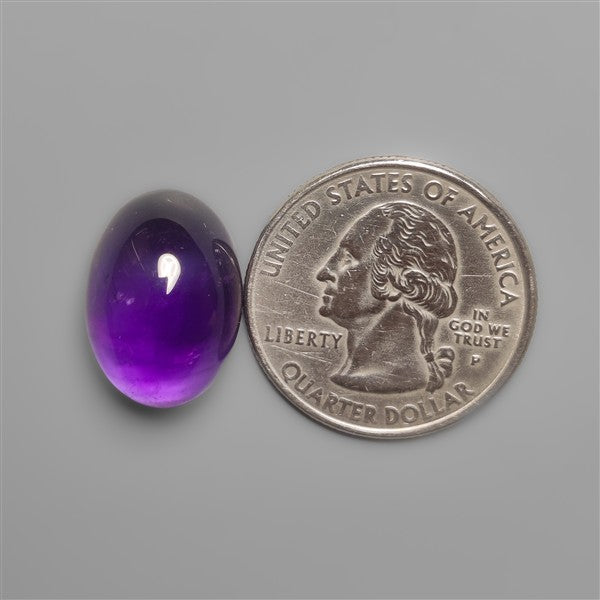 Gemmy Amethyst Cabochon Deep Natural Violet Color