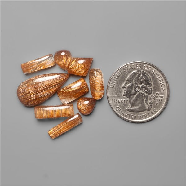 Copper Rutilated Quartz Lot