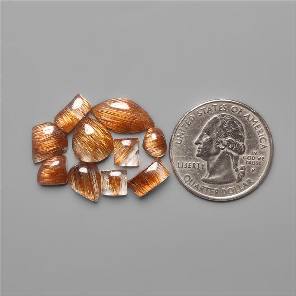 Copper Rutilated Quartz Lot
