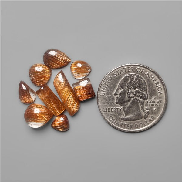 Copper Rutilated Quartz Lot