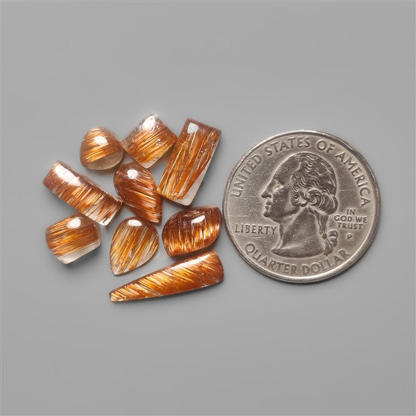Copper Rutilated Quartz Lot
