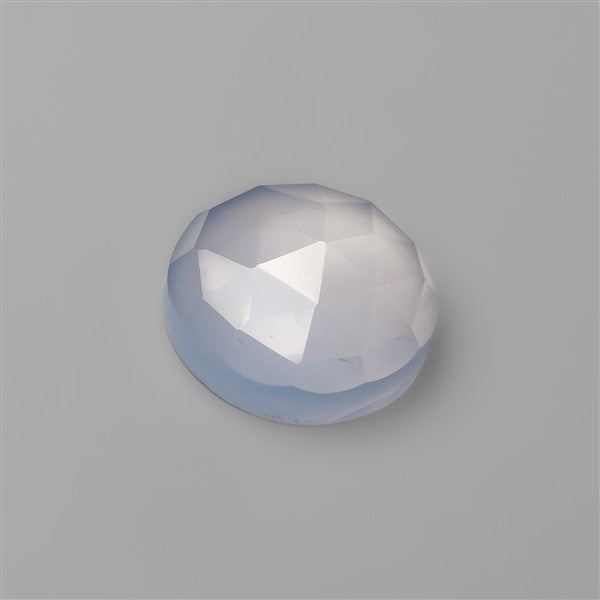 Rose Cut Namibian Chalcedony Round