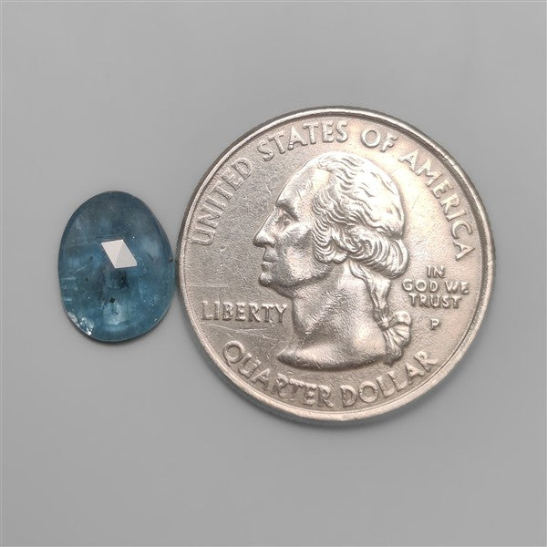Rose Cut Sky Blue Kyanite