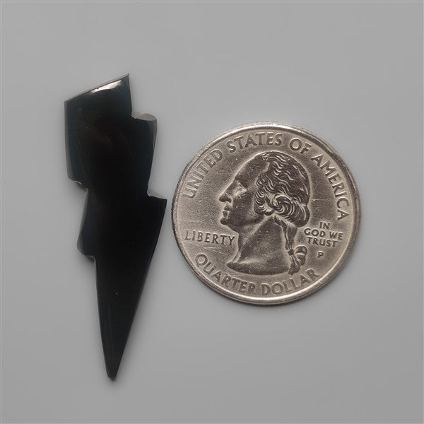 Black Onyx Thunder Bolt Carving