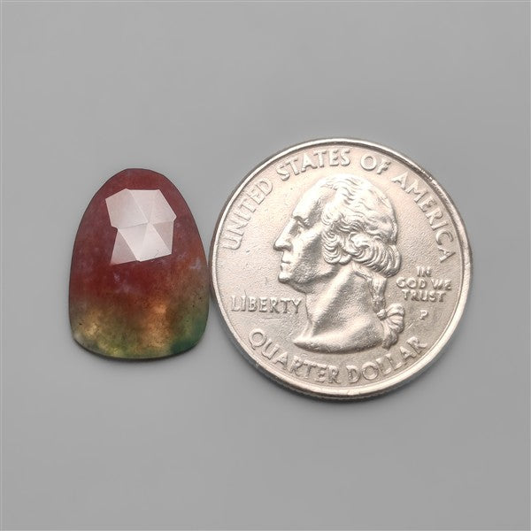 Rose Cut Red Moss Agate