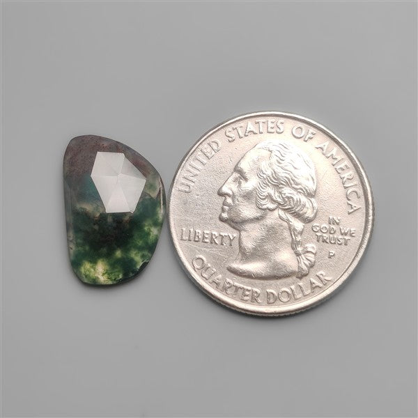 Rose Cut Moss Agate
