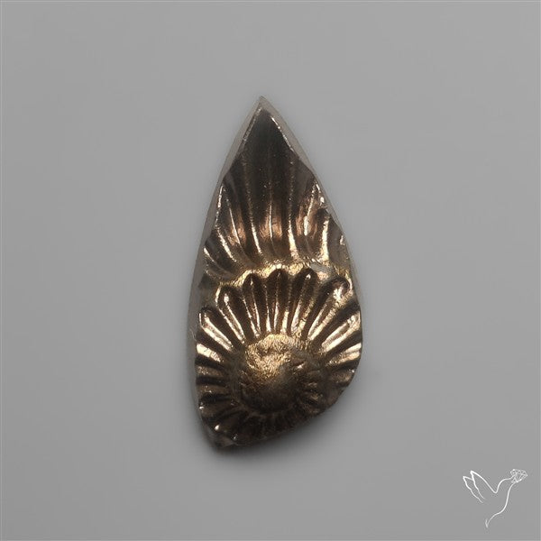 Tiny Rare Pyritized Ammonite Negative Fossil