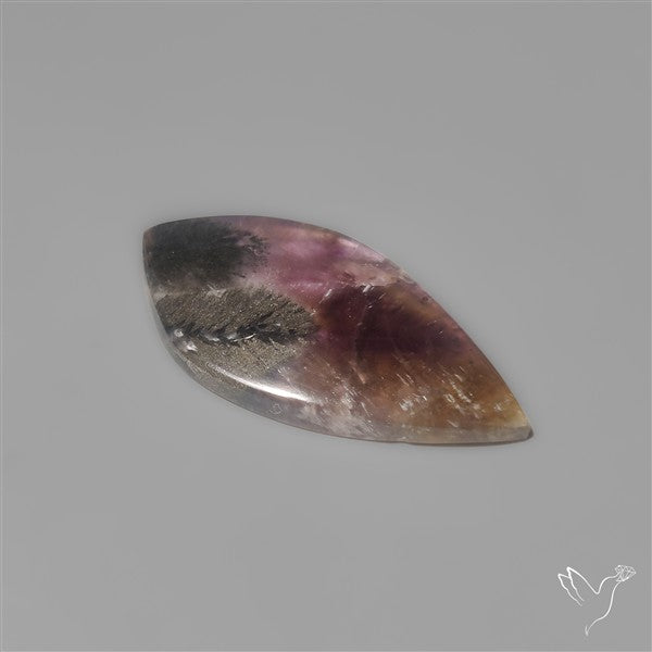 Rare Super Seven Amethyst With Hematite Patterns