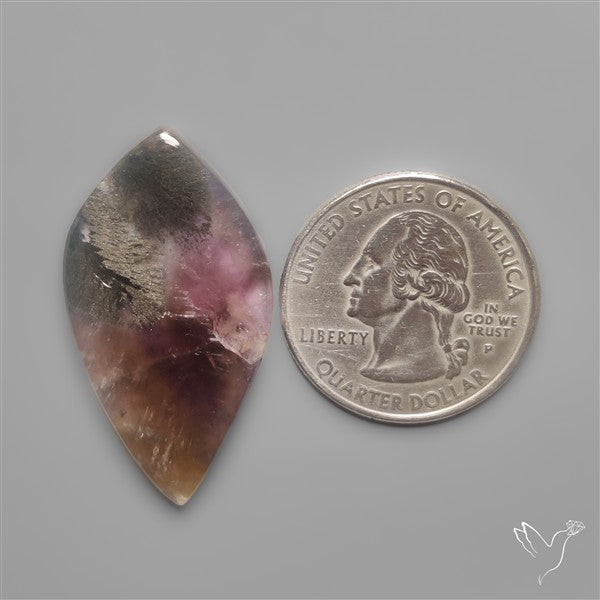 Rare Super Seven Amethyst With Hematite Patterns