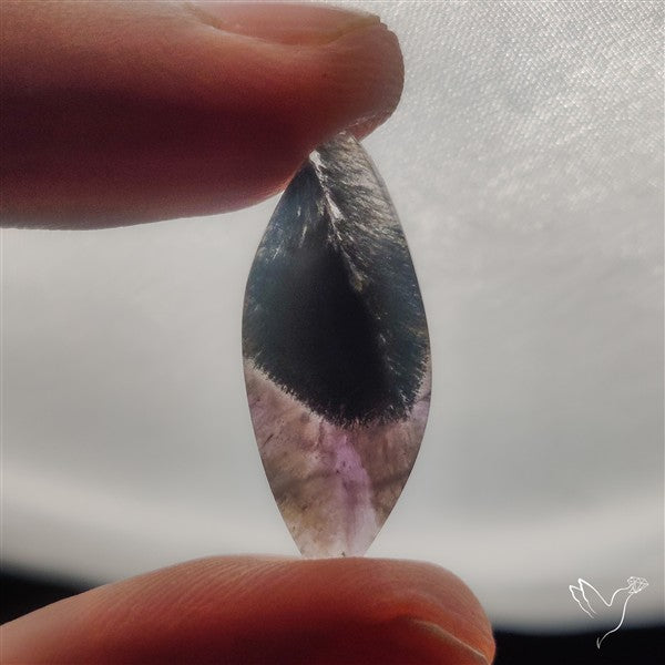 Rare Super Seven Amethyst With Hematite Patterns