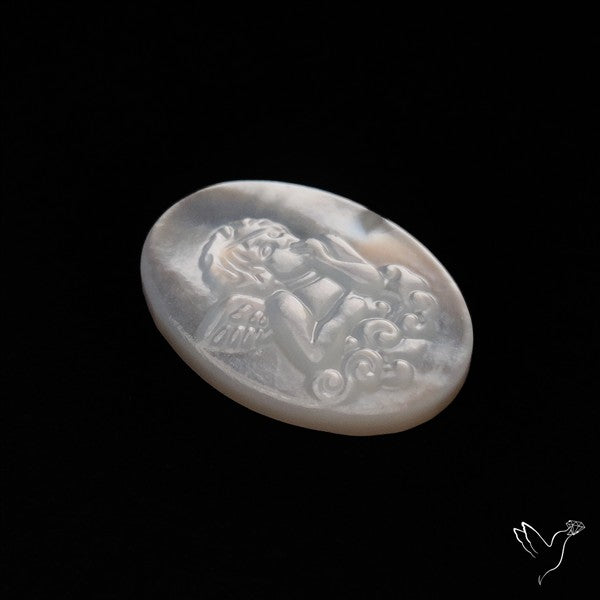 Mother Of Pearl Angel Carving