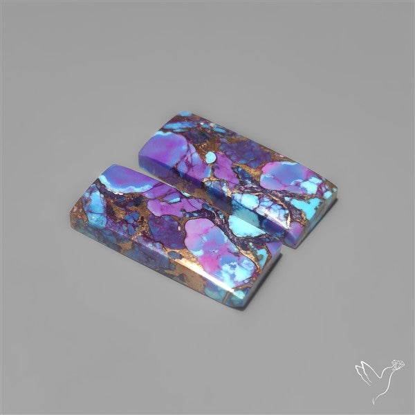 Purple Mohave Turquoise Pair