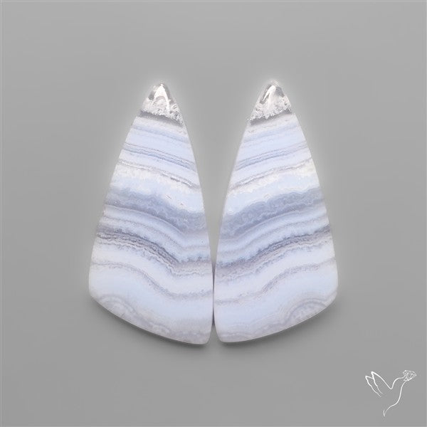 Blue Lace Agates Pair