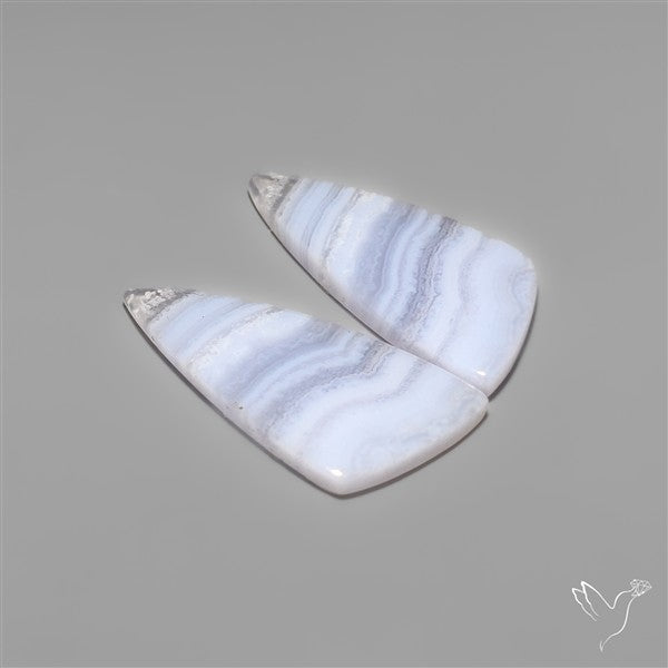 Blue Lace Agates Pair