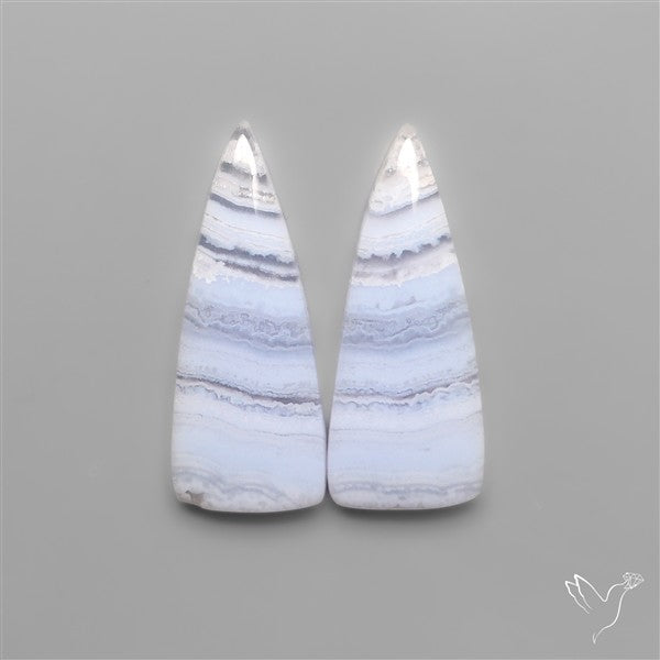 Blue Lace Agates Pair