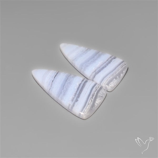 Blue Lace Agates Pair