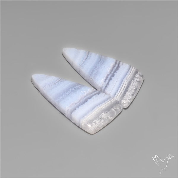 Blue Lace Agates Pair