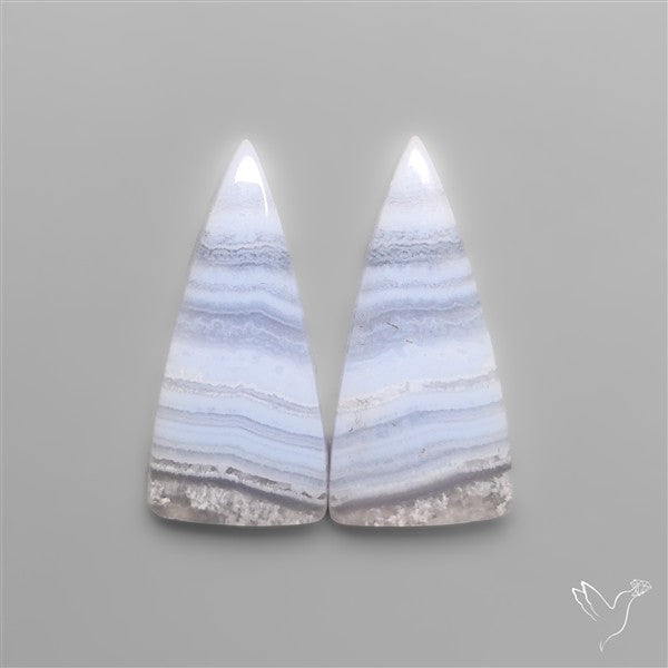 Blue Lace Agates Pair