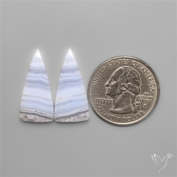 Blue Lace Agates Pair