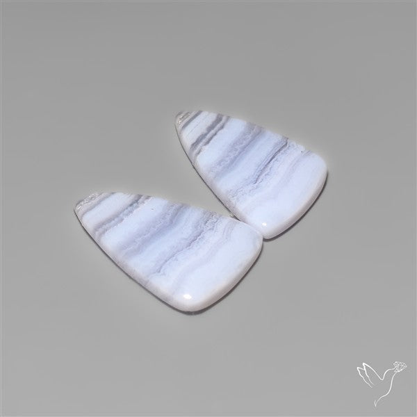 Blue Lace Agates Pair