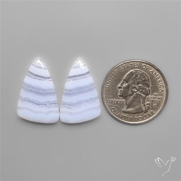 Blue Lace Agates Pair
