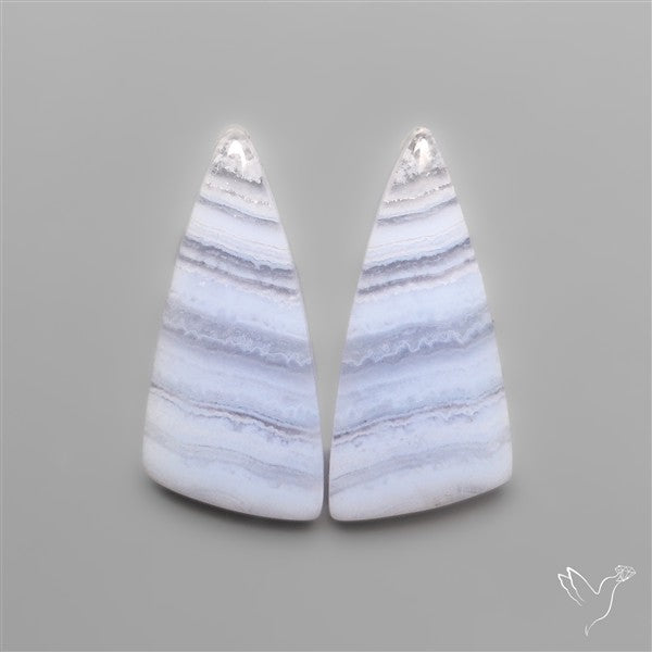 Blue Lace Agates Pair