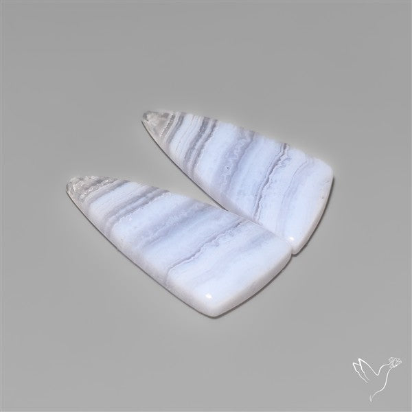 Blue Lace Agates Pair