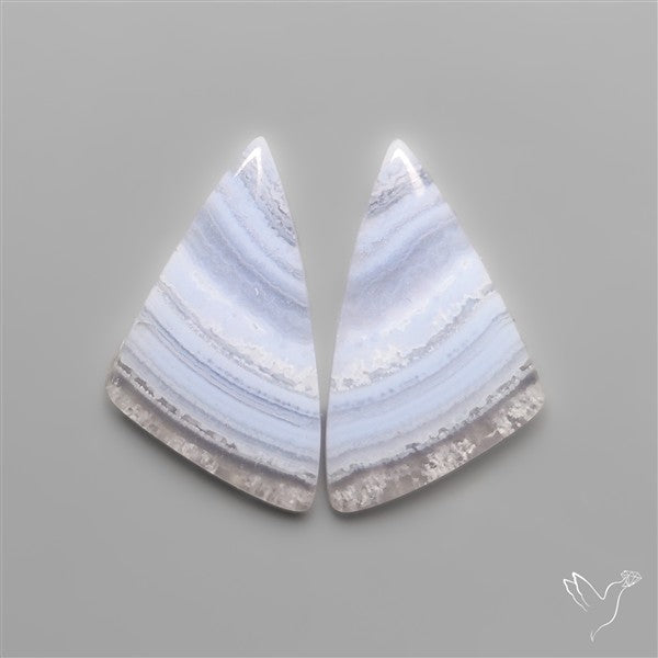 Blue Lace Agates Pair