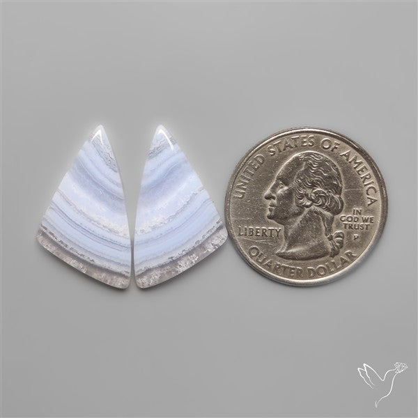 Blue Lace Agates Pair