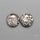 Stingray Black Fossil Corals Pair