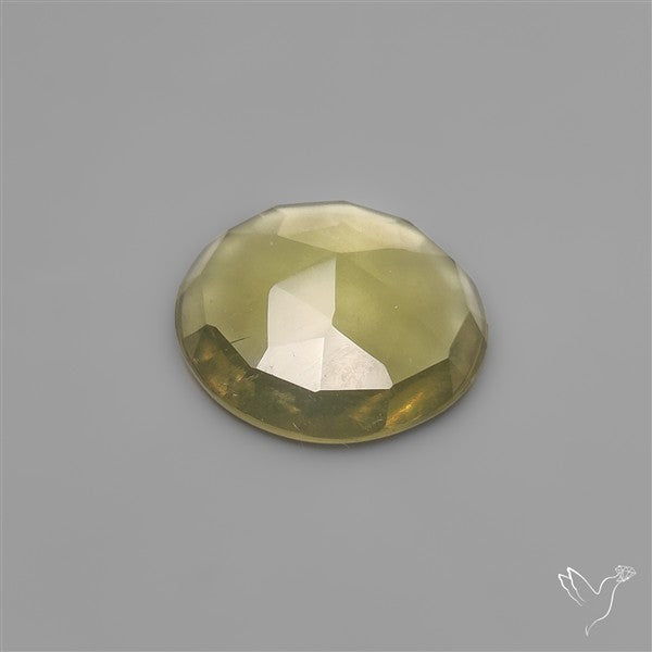 Rose Cut Green Gold Lemon Quartz