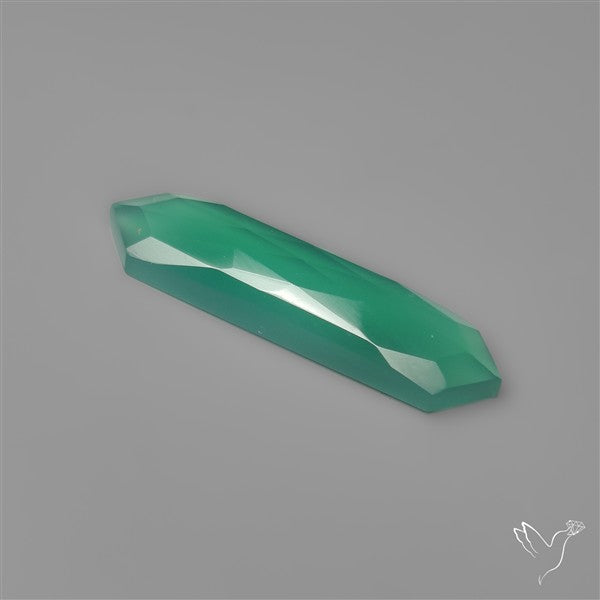 Long Cut Chrome Chalcedony