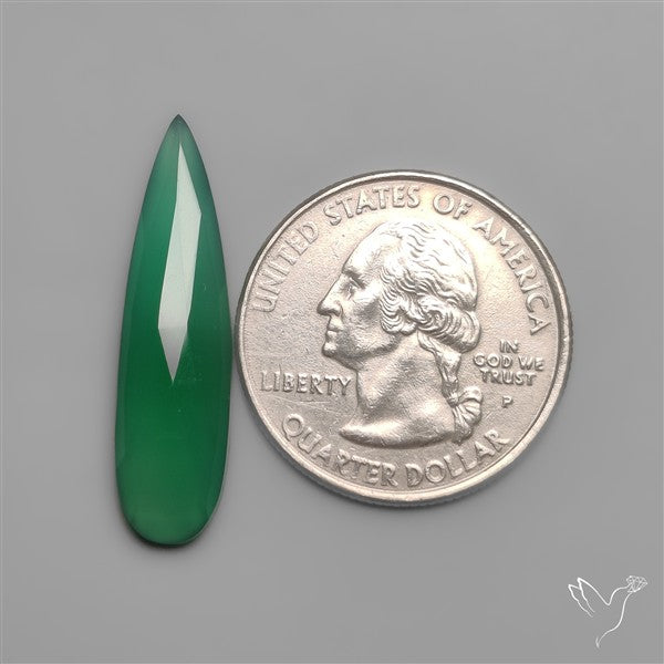 Long Cut Chrome Chalcedony