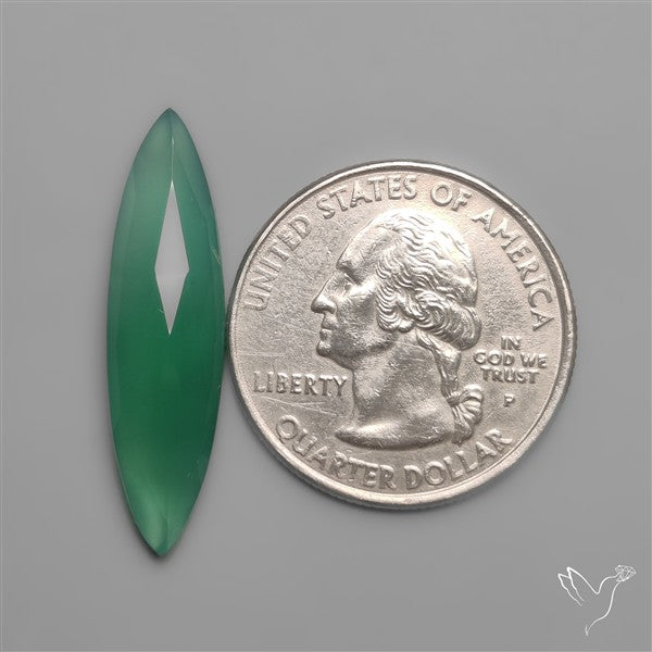 Long Cut Chrome Chalcedony