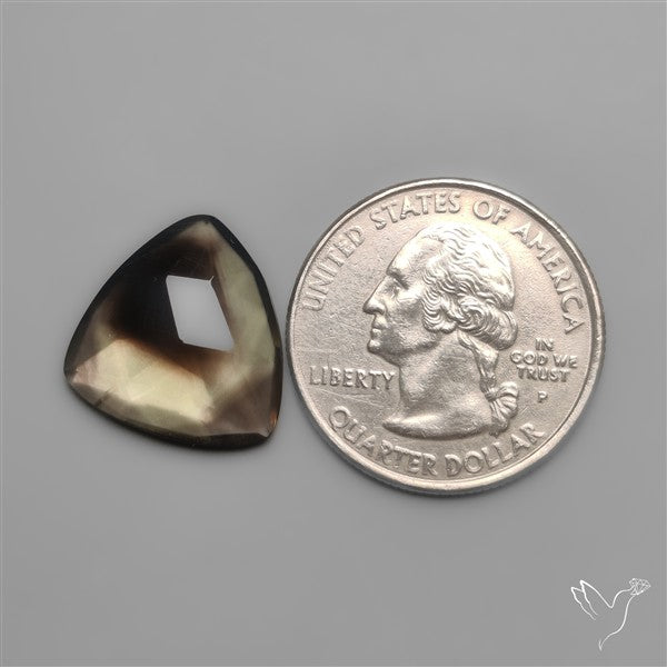 Rose Cut Smoky Phantom Lemon Quartz