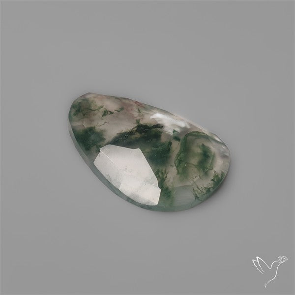 Rose Cut Moss Agate