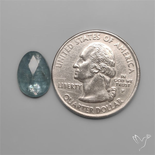 Rose Cut Ice Blue Kyanite