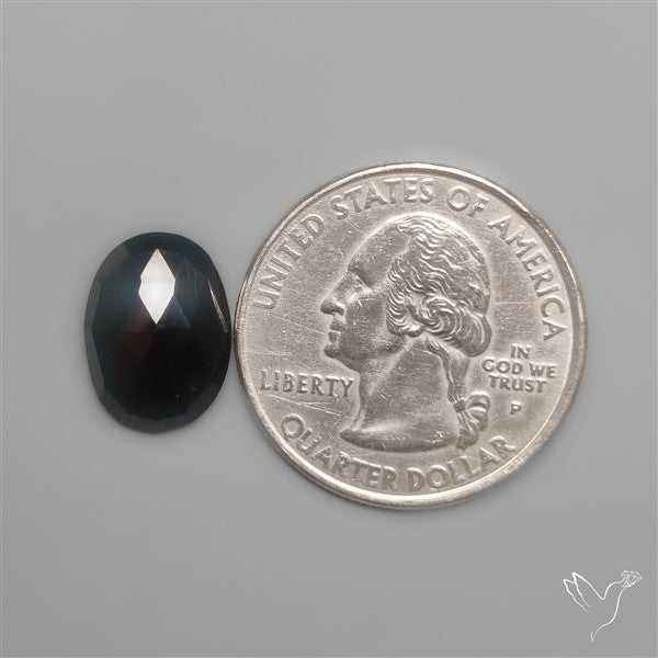 Rose Cut Black Spinel