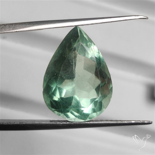 Faceted Mint Green Fluorite