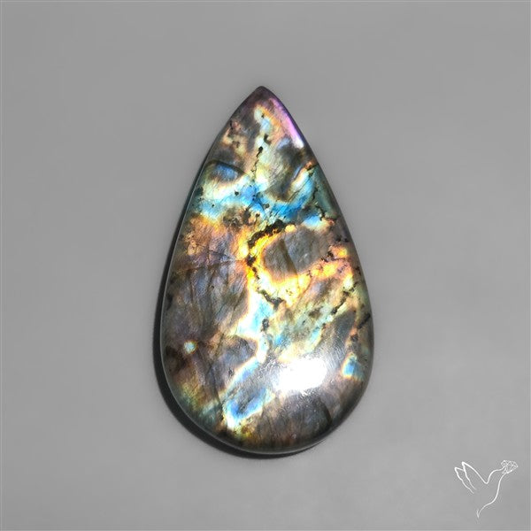 Rainbow Spectrolite Cabochon from Finland