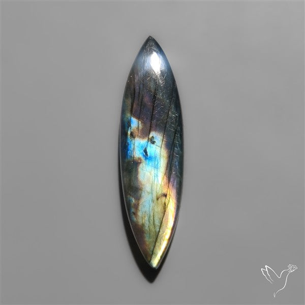 Rainbow Spectrolite Cabochon from Finland