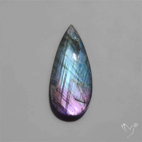 Electric Blue Spectrolite Cabochon from Finland