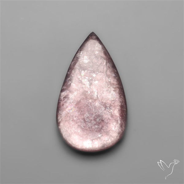 Gem Lepidolite Mica Cabochon Deep Purple
