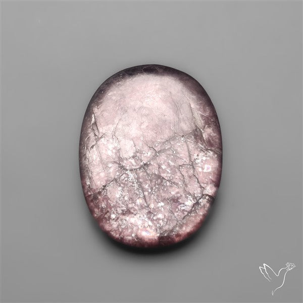 Gem Lepidolite Mica Cabochon Deep Purple
