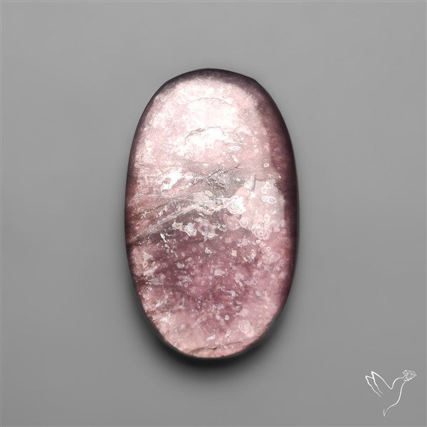 Gem Lepidolite Mica Cabochon Deep Purple