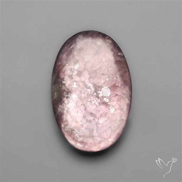 Gem Lepidolite Mica Cabochon Deep Purple