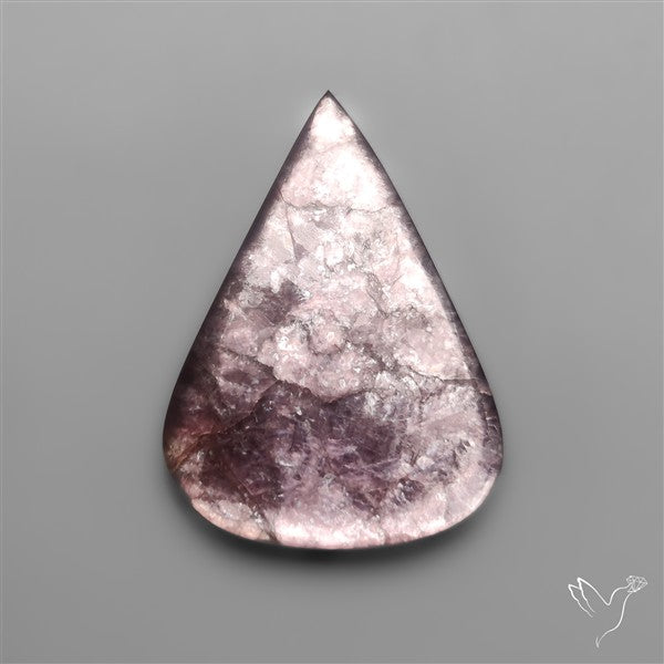 Gem Lepidolite Mica Cabochon Deep Purple