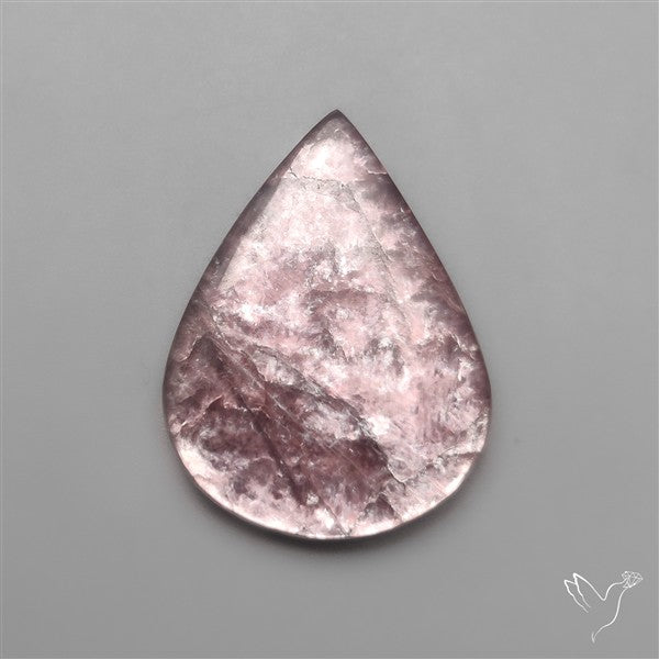 Gem Lepidolite Mica Cabochon Deep Purple