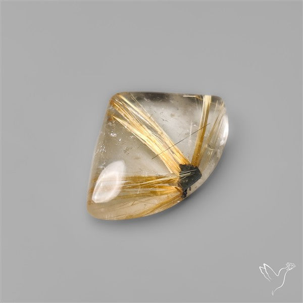 Star Golden Rutilated Quartz Cabochon