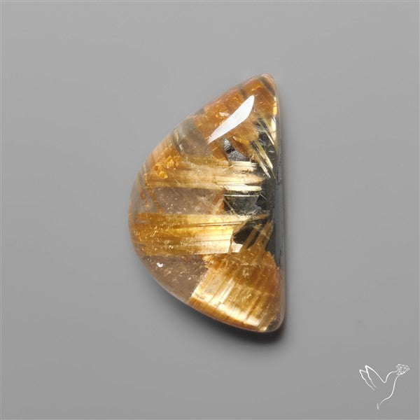 Star Golden Rutilated Quartz Cabochon